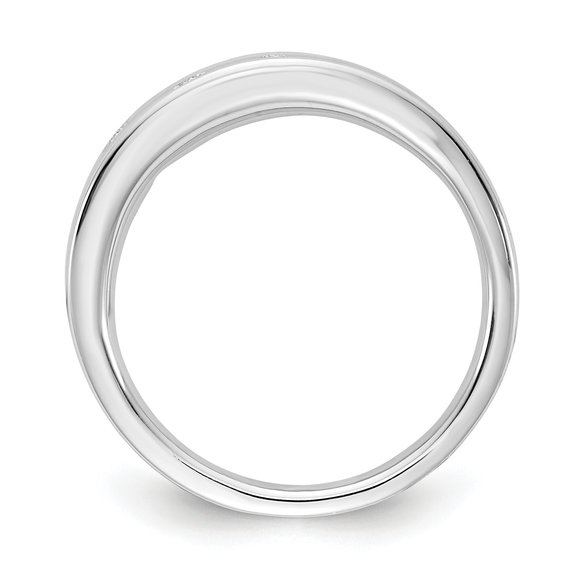 925 Sterling Silver Rhodium-plated Diamond Ring - Picture 2 of 9